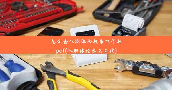 怎么查入职体检报告电子版pdf(入职体检怎么查询)