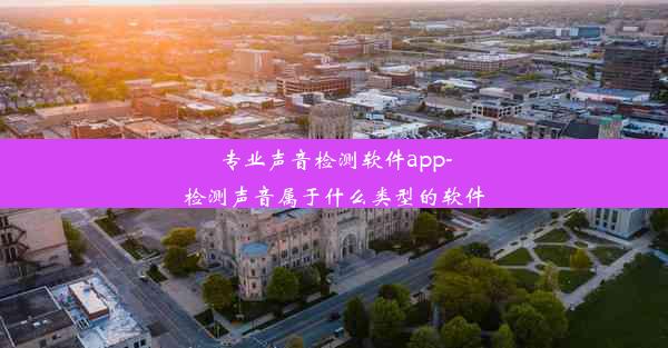 专业声音检测软件app-检测声音属于什么类型的软件