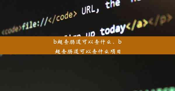 b超查肠道可以查什么、b超查肠道可以查什么项目