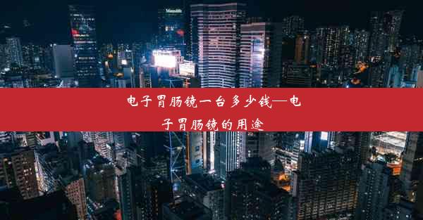 电子胃肠镜一台多少钱—电子胃肠镜的用途