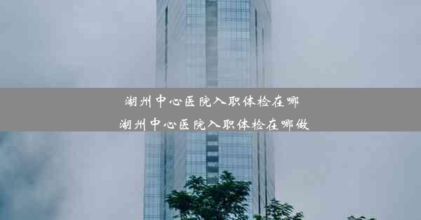 湖州中心医院入职体检在哪_湖州中心医院入职体检在哪做