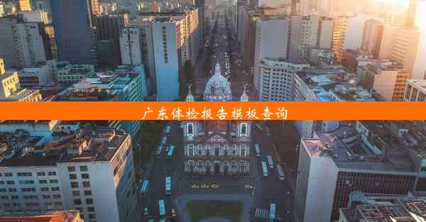 广东体检报告模板查询