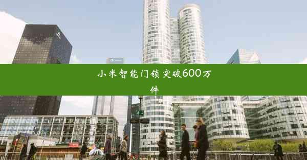 小米智能门锁突破600万件