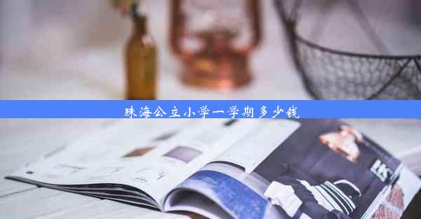 珠海公立小学一学期多少钱