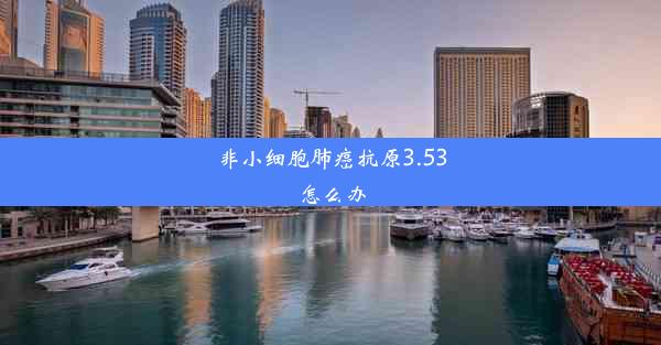 非小细胞肺癌抗原3.53怎么办