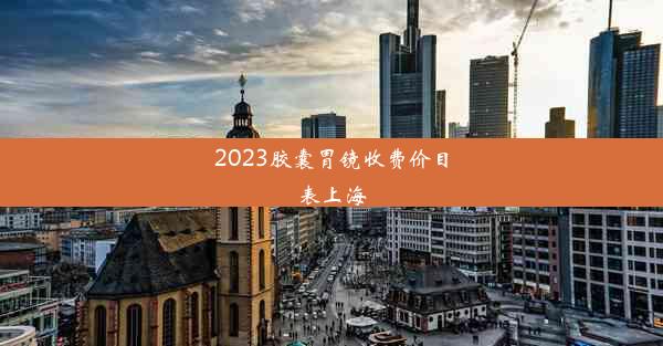 2023胶囊胃镜收费价目表上海