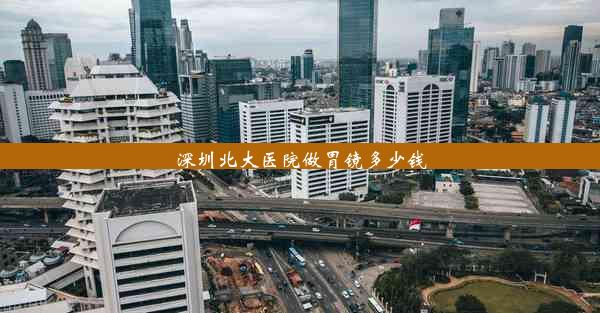 深圳北大医院做胃镜多少钱