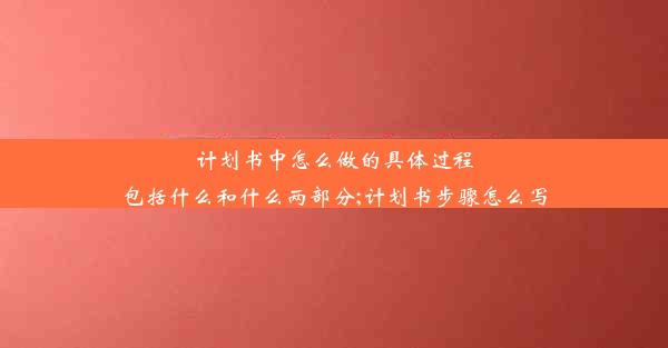 计划书中怎么做的具体过程包括什么和什么两部分;计划书步骤怎么写