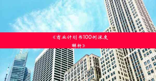 《商业计划书100例深度解析》