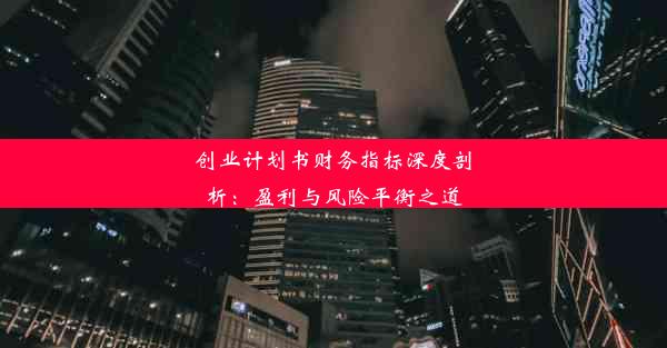 创业计划书财务指标深度剖析：盈利与风险平衡之道