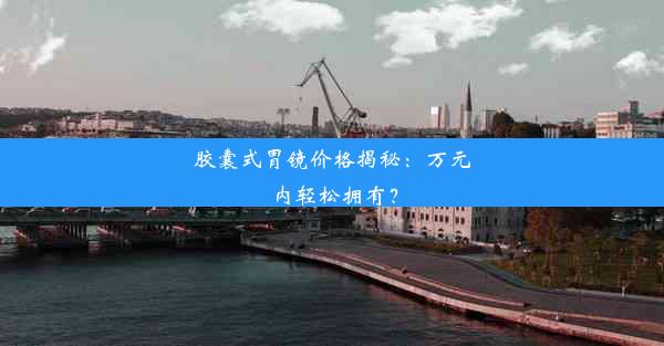 胶囊式胃镜价格揭秘：万元内轻松拥有？