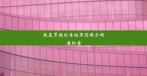 胶囊胃镜检查结果图揭示健康秘密