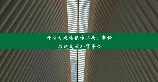 外贸自建站操作指南：轻松搭建高效外贸平台