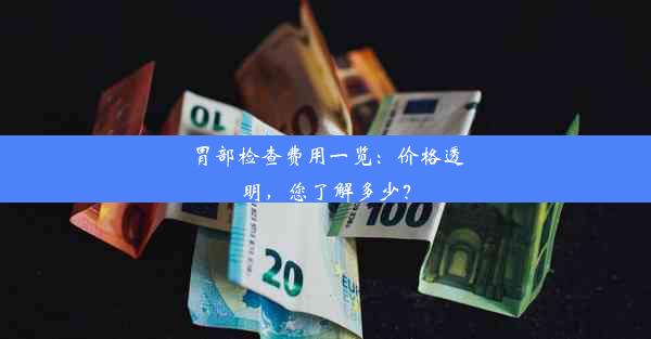 胃部检查费用一览：价格透明，您了解多少？