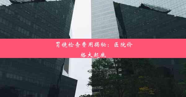 胃镜检查费用揭秘：医院价格大起底