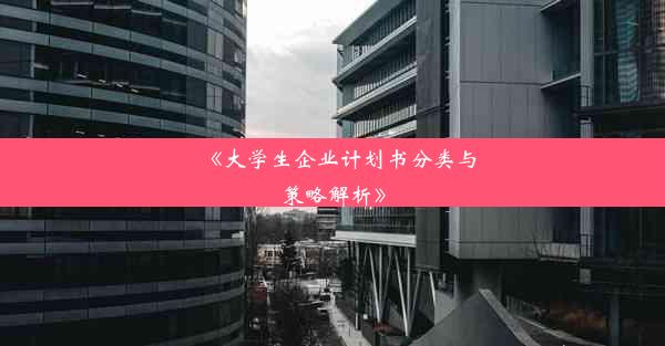 《大学生企业计划书分类与策略解析》