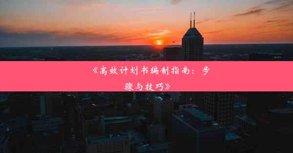 《高效计划书编制指南：步骤与技巧》