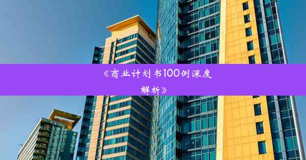 《商业计划书100例深度解析》