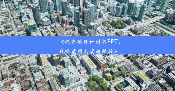 《投资项目计划书PPT：战略蓝图与实施路径》