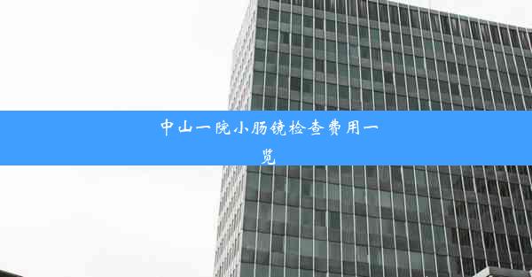 中山一院小肠镜检查费用一览