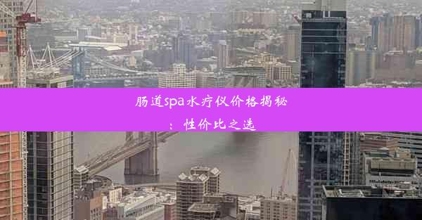 肠道spa水疗仪价格揭秘：性价比之选