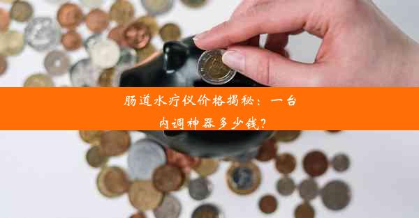 肠道水疗仪价格揭秘：一台内调神器多少钱？