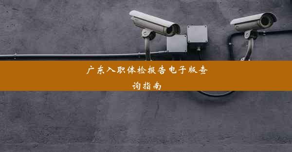 广东入职体检报告电子版查询指南