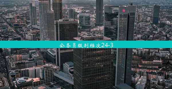 <b>公务员级别档次24-3</b>