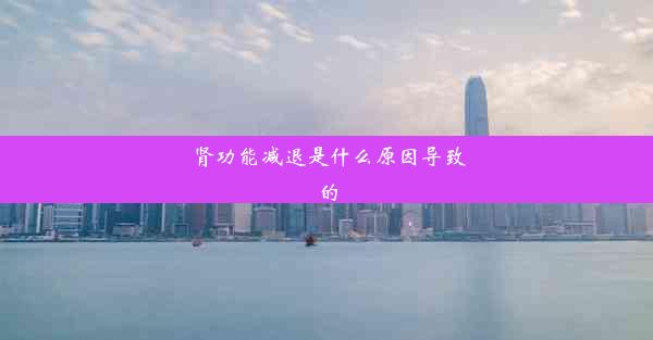 肾功能减退是什么原因导致的