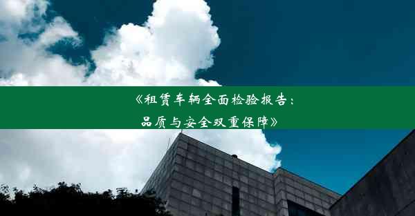 《租赁车辆全面检验报告：品质与安全双重保障》