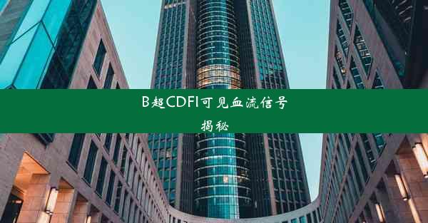 <b>B超CDFI可见血流信号揭秘</b>