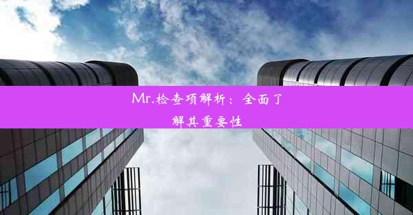 Mr.检查项解析：全面了解其重要性