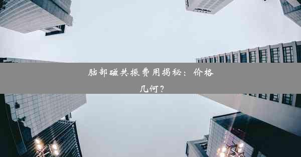 脑部磁共振费用揭秘：价格几何？