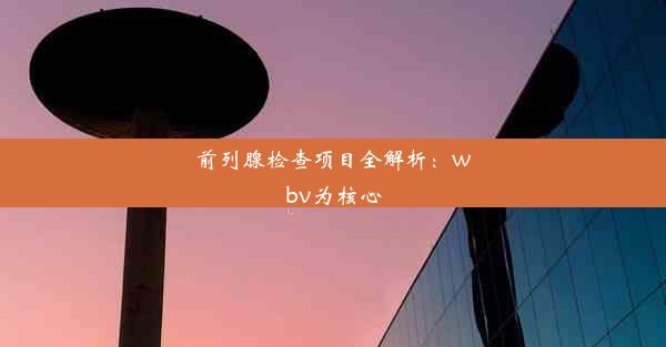 前列腺检查项目全解析：wbv为核心