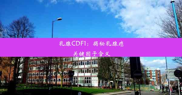 乳腺CDF1：揭秘乳腺癌关键因子含义