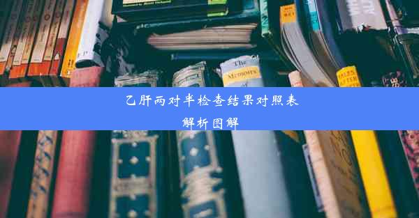 乙肝两对半检查结果对照表解析图解