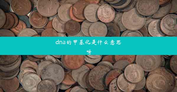 dna的甲基化是什么意思呀