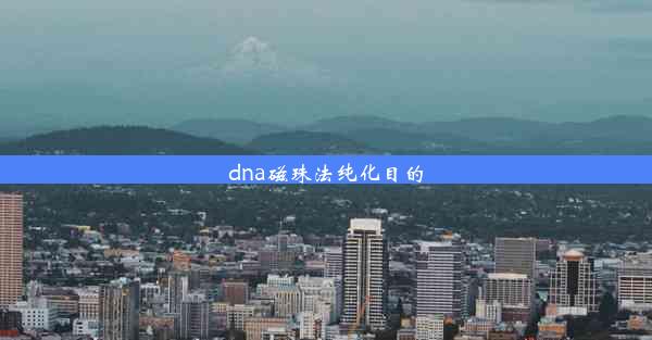 dna磁珠法纯化目的