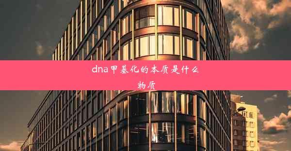 dna甲基化的本质是什么物质