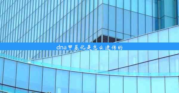 dna甲基化是怎么遗传的