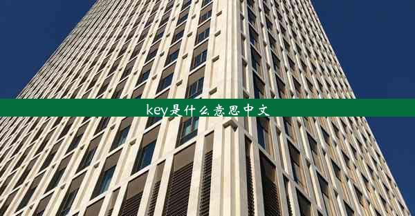 key是什么意思中文