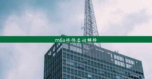 <b>m6a修饰名词解释</b>