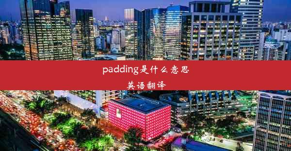 padding是什么意思英语翻译