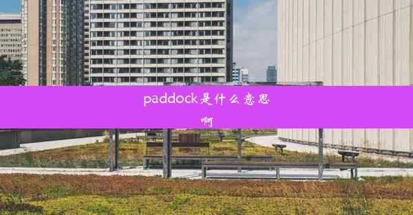 paddock是什么意思啊