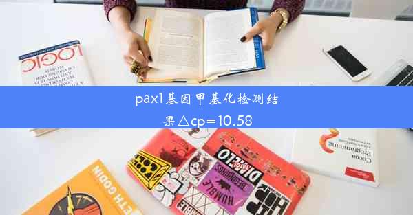 pax1基因甲基化检测结果△cp=10.58