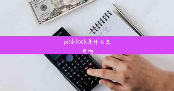 <b>pinblock是什么意思啊</b>