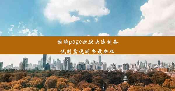 雅酶page凝胶快速制备试剂盒说明书最新版