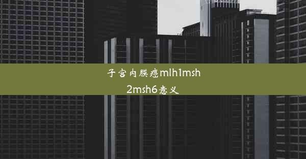 <b>子宫内膜癌mlh1msh2msh6意义</b>