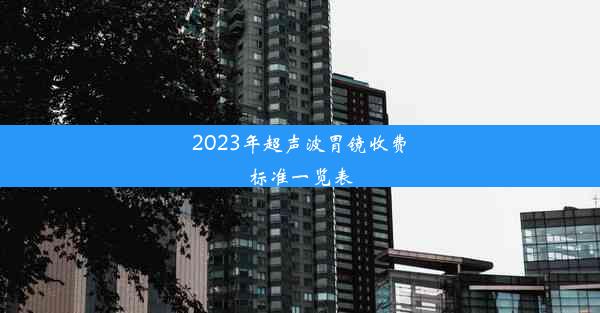 2023年超声波胃镜收费标准一览表