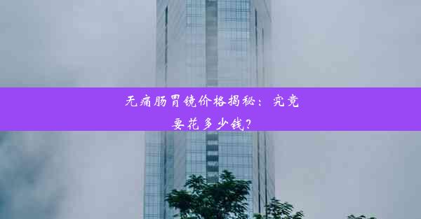 无痛肠胃镜价格揭秘：究竟要花多少钱？